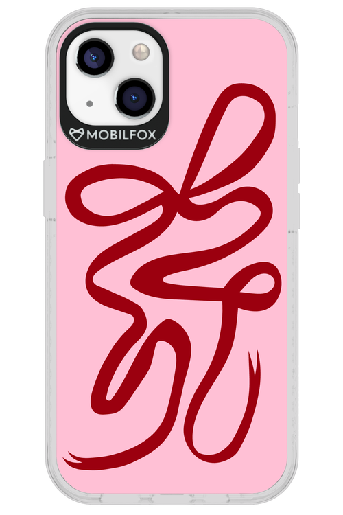 Burgundy Bow - Apple iPhone 13