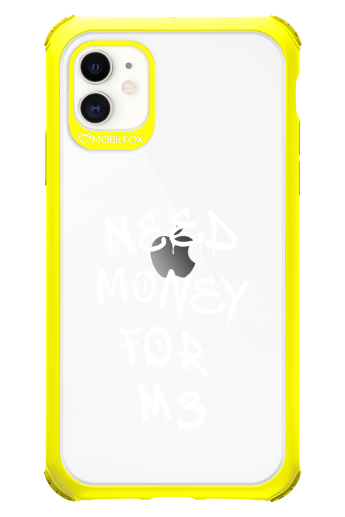Need M3 Transparent White - Apple iPhone 11