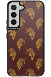 Burgundy Leopard Pattern - Samsung Galaxy S22