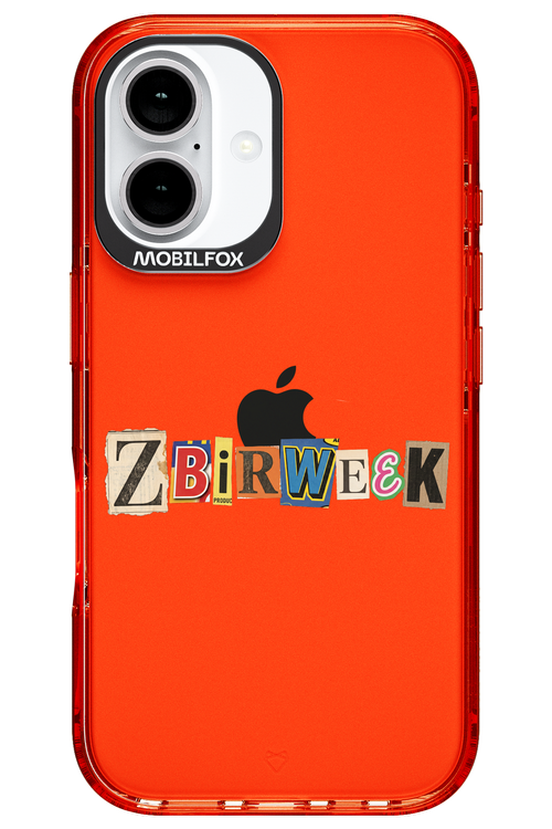 Zbirweek (transparent) 2.0 - Apple iPhone 16