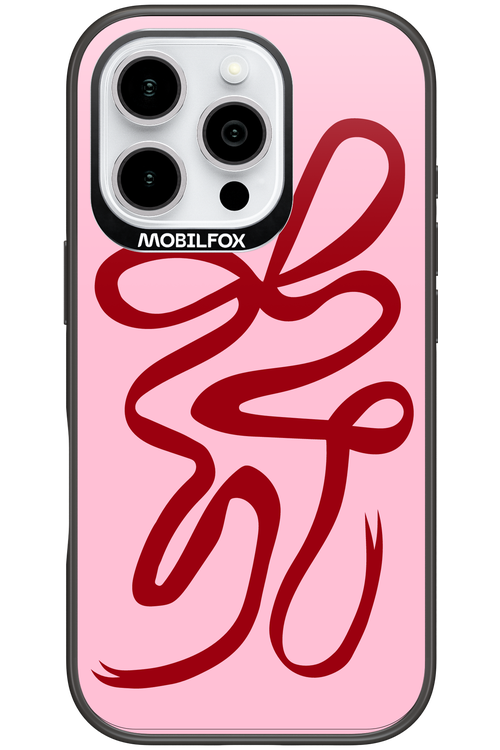 Burgundy Bow - Apple iPhone 16 Pro