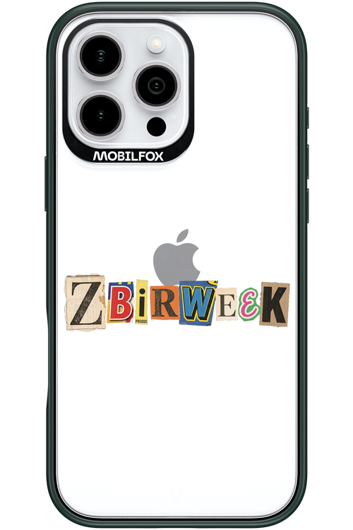 Zbirweek (transparent) 2.0 - Apple iPhone 16 Pro Max