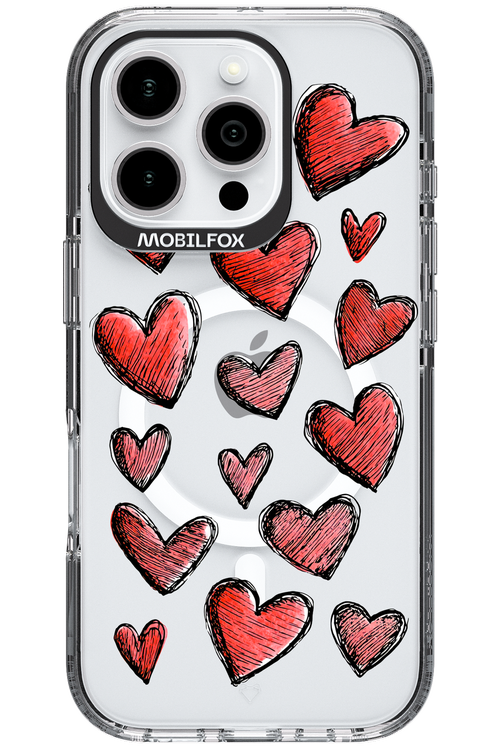 Red Love Transparent 2.0 - Apple iPhone 16 Pro