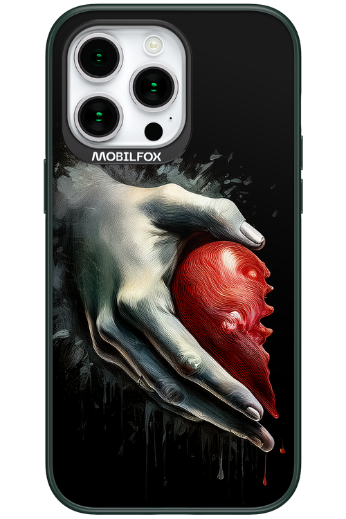 Painted Hearted Left - Apple iPhone 15 Pro Max