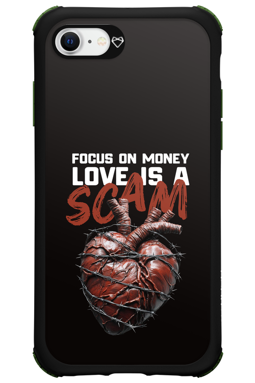 Focus on money, love is a scam - Apple iPhone 8