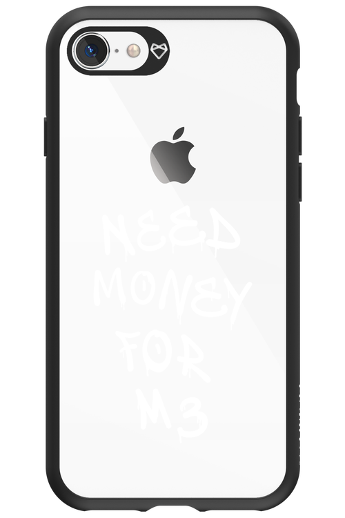 Need M3 Transparent White - Apple iPhone 8