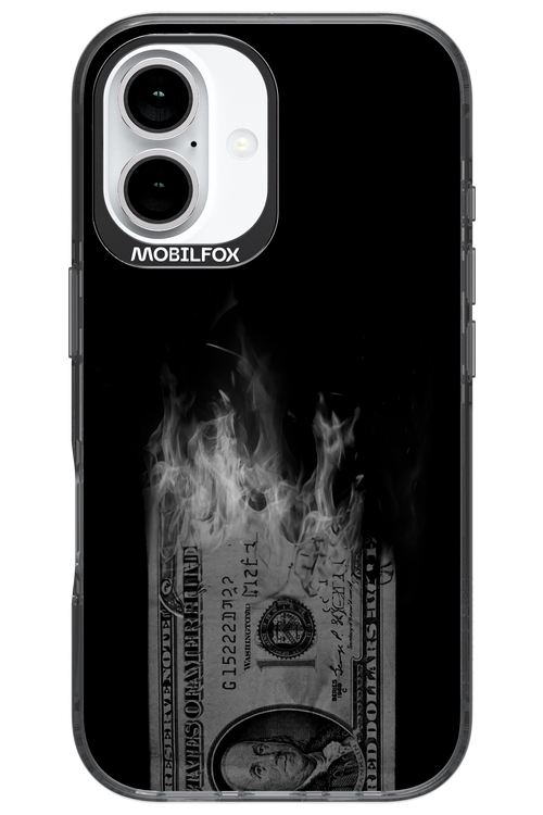 Money Burn B&W - Apple iPhone 16