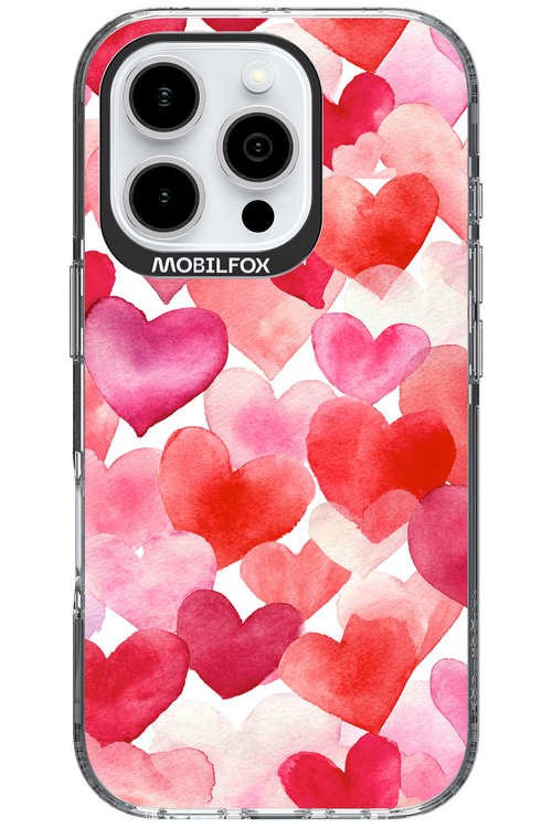 Water Painted Heart - Apple iPhone 16 Pro
