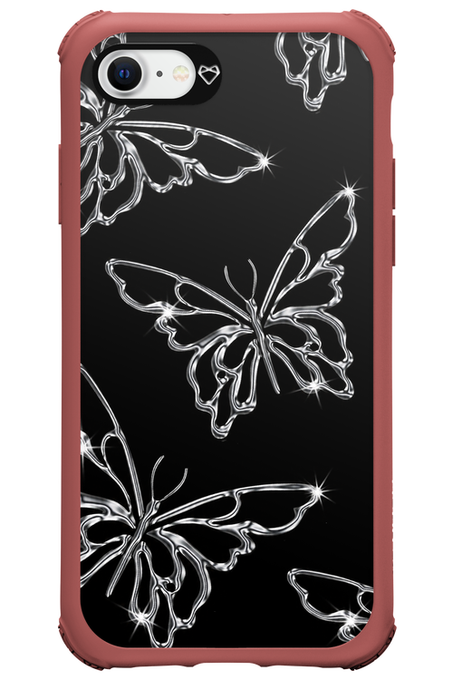 Silver Butterfly 2.0 - Apple iPhone 8