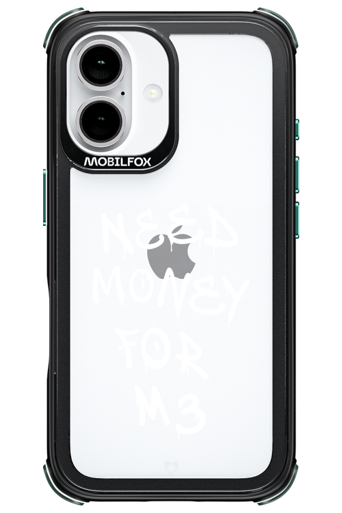 Need M3 Transparent White - Apple iPhone 16