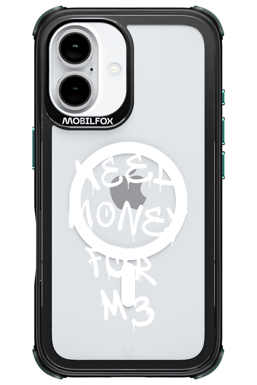 Need M3 Transparent White - Apple iPhone 16