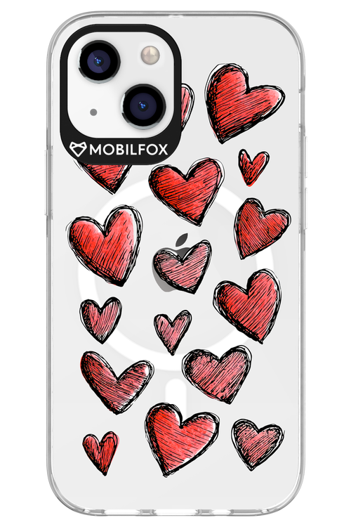 Red Love Transparent 2.0 - Apple iPhone 13 Mini
