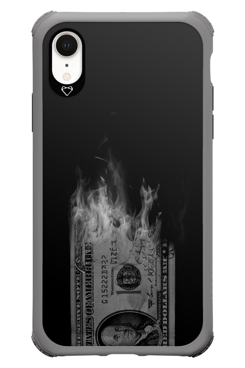 Money Burn B&W 2.0 - Apple iPhone XR