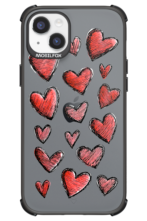 Red Love Transparent 2.0 - Apple iPhone 14 Plus