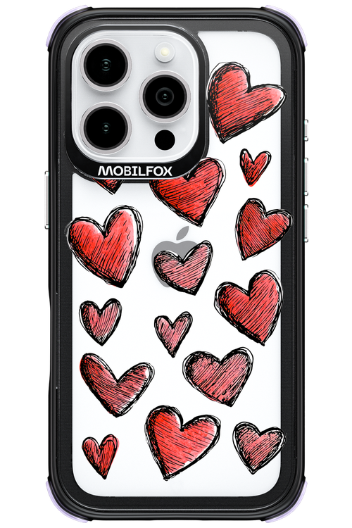 Red Love Transparent 2.0 - Apple iPhone 16 Pro