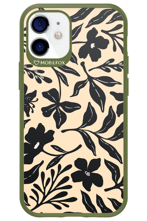Black Flowers 2.0 - Apple iPhone 12 Mini