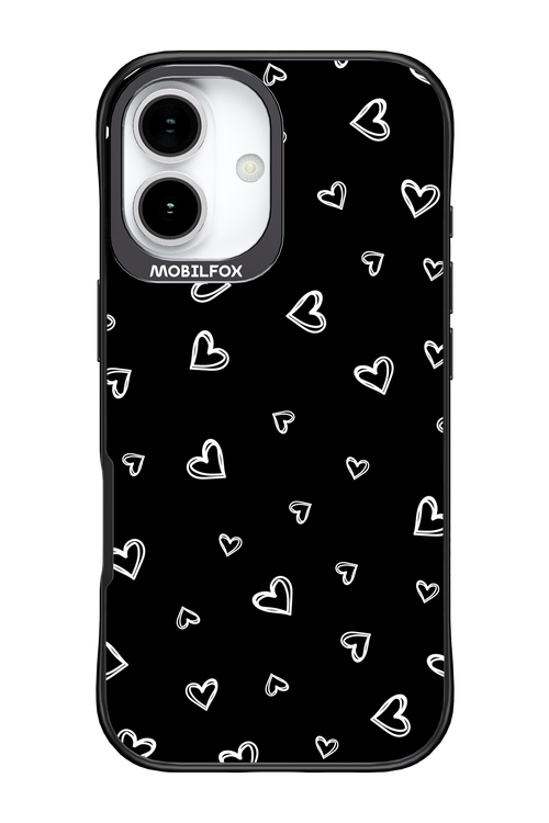 Monochrome Hearts 2.0 - Apple iPhone 17