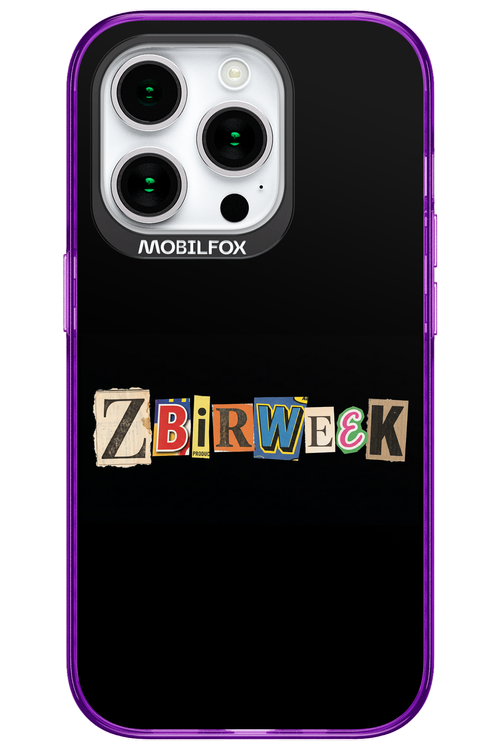 Zbirweek (black) 2.0 - Apple iPhone 15 Pro