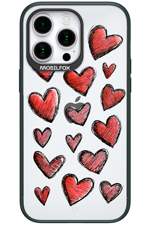 Red Love Transparent 2.0 - Apple iPhone 15 Pro Max