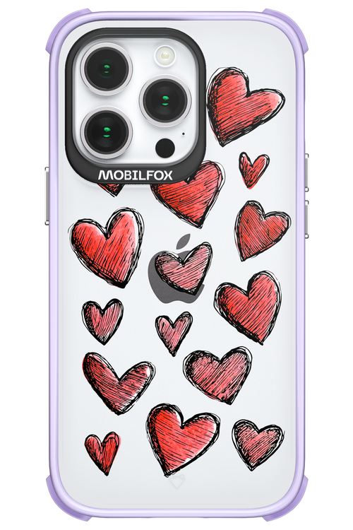 Red Love Transparent 2.0 - Apple iPhone 14 Pro