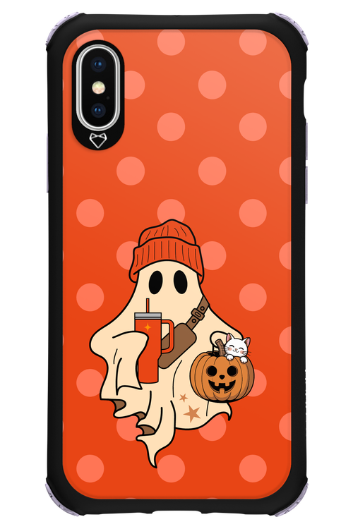 Ghost Girl (Orange) - Apple iPhone X