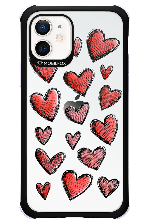 Red Love Transparent 2.0 - Apple iPhone 12