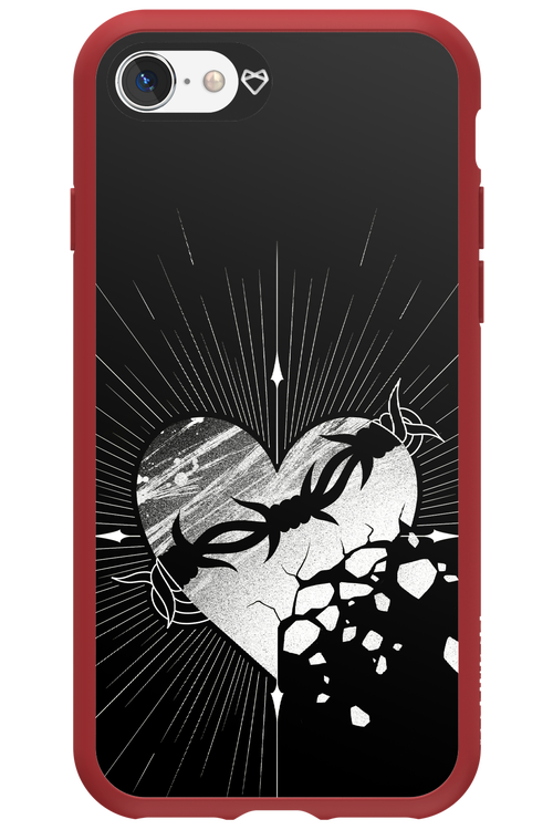 Fehér Szív - Apple iPhone SE 2020