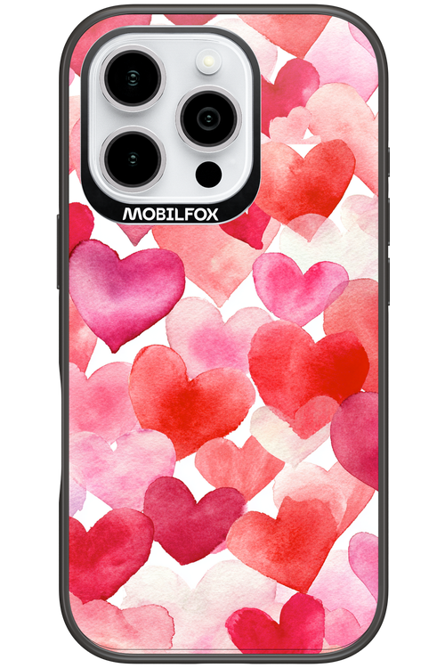 Water Painted Heart - Apple iPhone 16 Pro