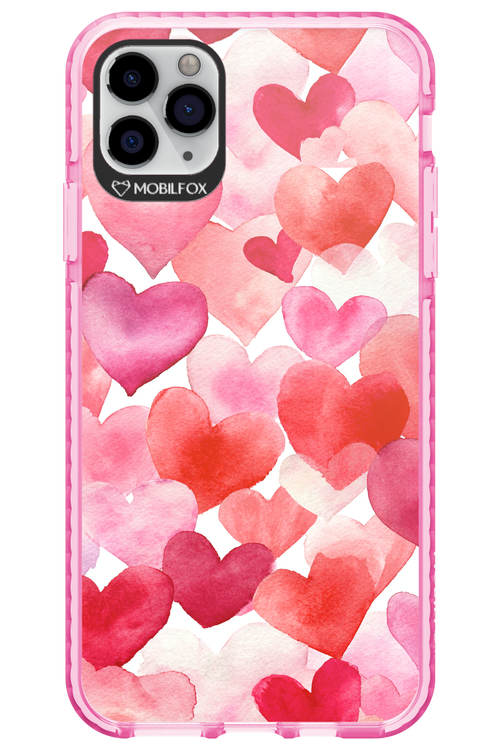 Water Painted Heart - Apple iPhone 11 Pro Max
