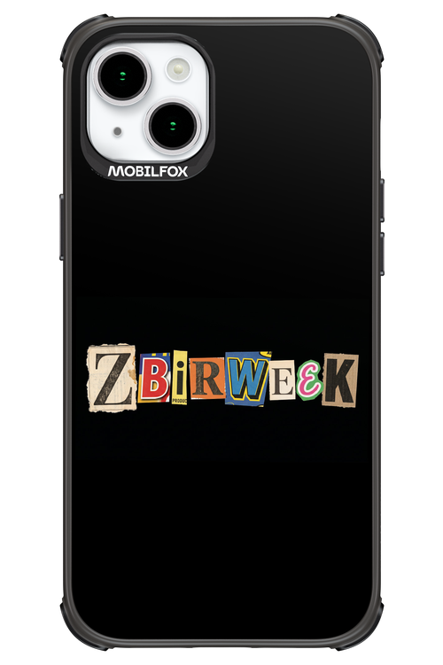 Zbirweek (black) 2.0 - Apple iPhone 15 Plus