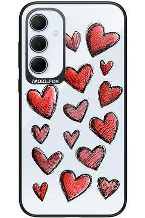 Red Love Transparent 2.0 - Samsung Galaxy A35