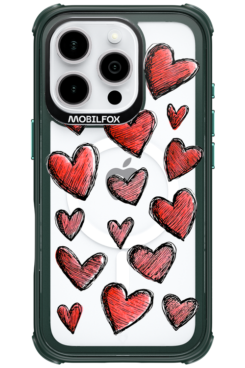 Red Love Transparent 2.0 - Apple iPhone 16 Pro