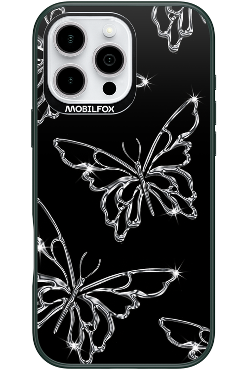 Silver Butterfly 2.0 - Apple iPhone 16 Pro Max