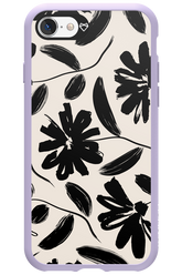 Monochrome Flowerss - Apple iPhone SE 2020