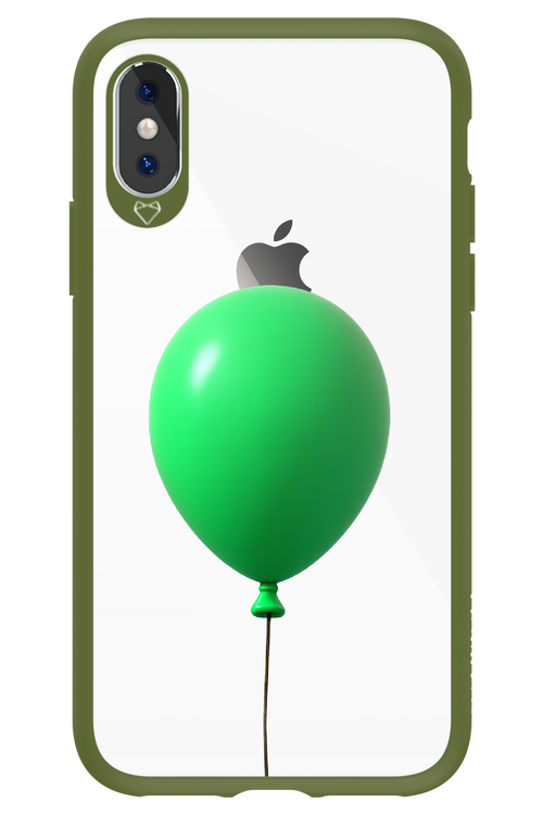 Green Balloon - Apple iPhone X