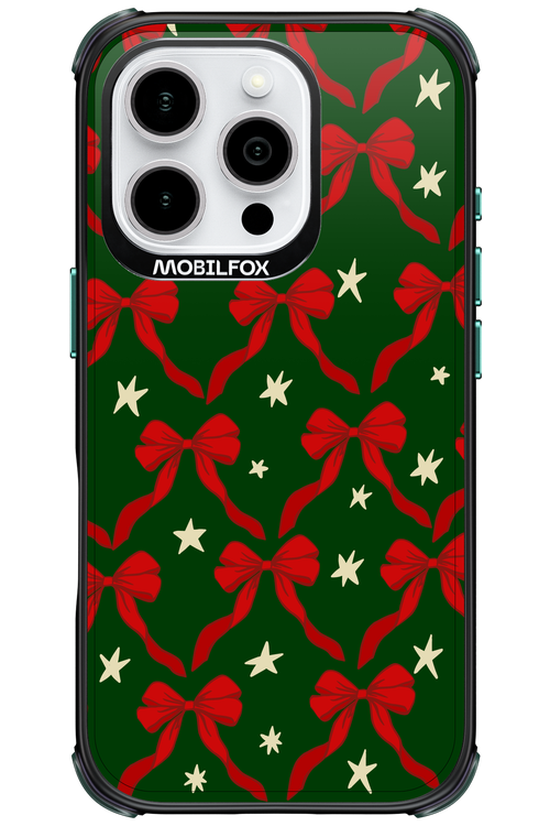Bow & Stars (Green) - Apple iPhone 16 Pro