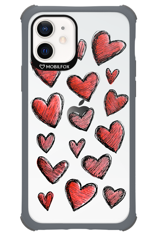 Red Love Transparent 2.0 - Apple iPhone 12