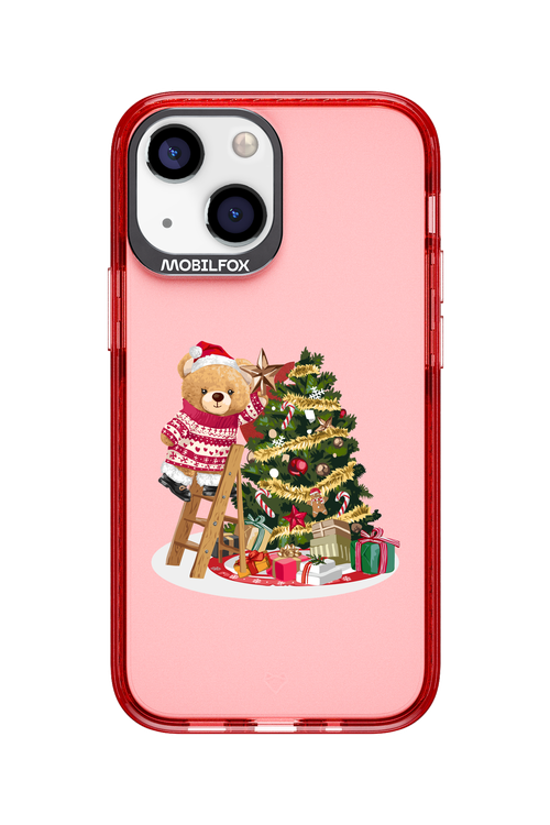 Christmas Bear (Transparent) - Apple iPhone 13 Mini
