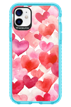 Water Painted Heart - Apple iPhone 11