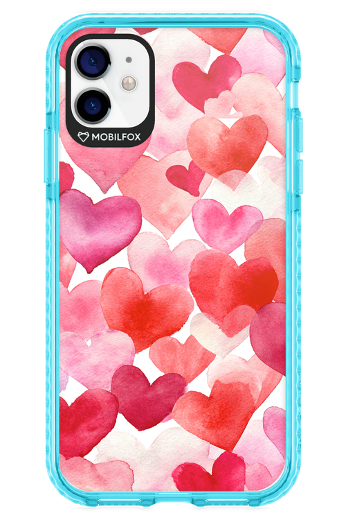 Water Painted Heart - Apple iPhone 11