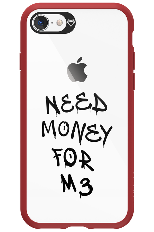 Need M3 Transparent Black - Apple iPhone 8