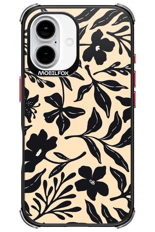 Black Flowers 2.0 - Apple iPhone 16