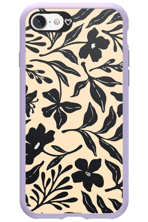 Black Flowers 2.0 - Apple iPhone 7