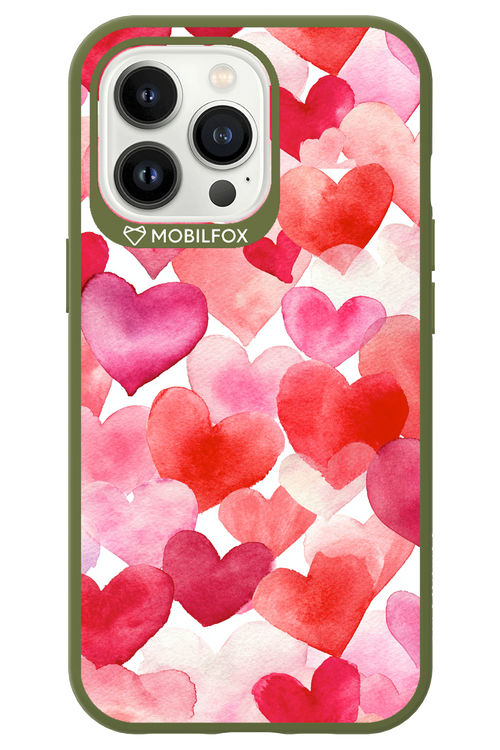 Water Painted Heart 2.0 - Apple iPhone 13 Pro