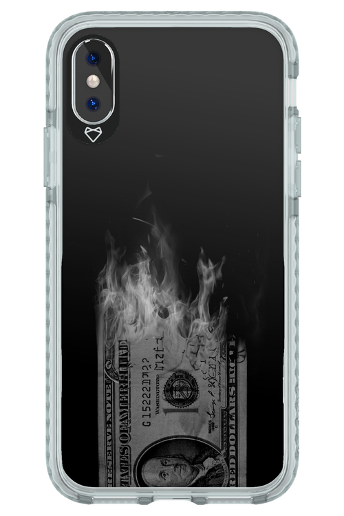 Money Burn B&W 2.0 - Apple iPhone XS