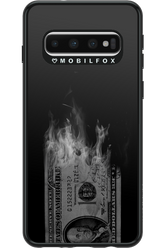 Money Burn B&W - Samsung Galaxy S10