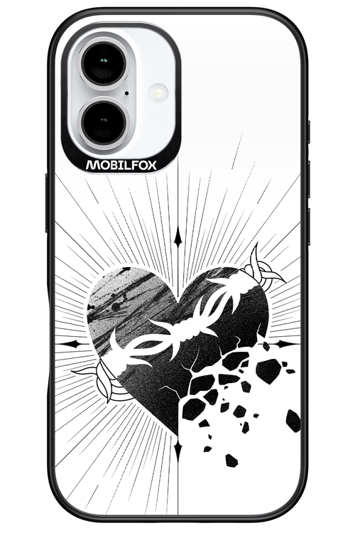 Fekete Szív - Apple iPhone 16