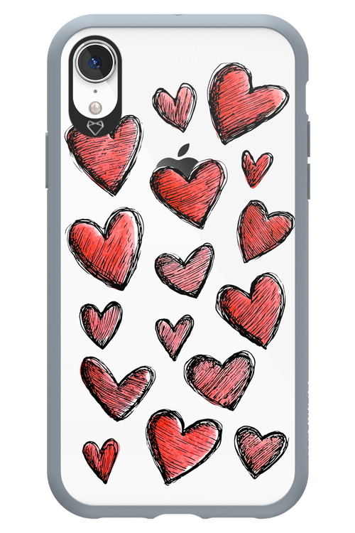 Red Love Transparent 2.0 - Apple iPhone XR