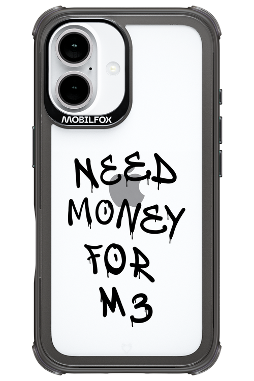 Need M3 Transparent Black - Apple iPhone 16