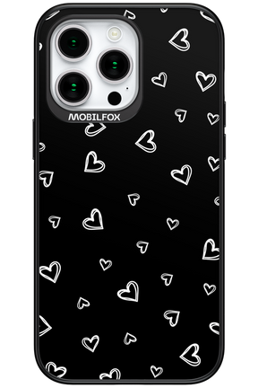 Monochrome Hearts 2.0 - Apple iPhone 15 Pro Max